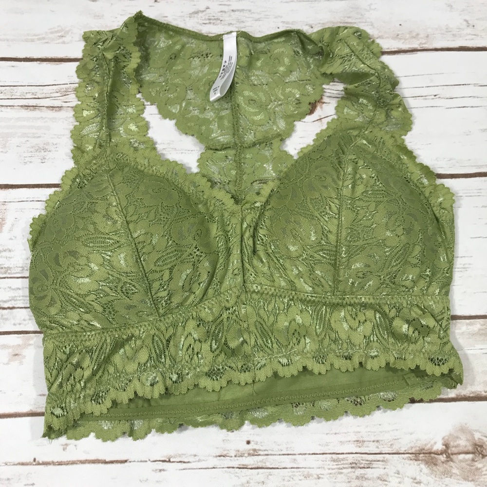 Sage Green Bralette w/ Removable Padding